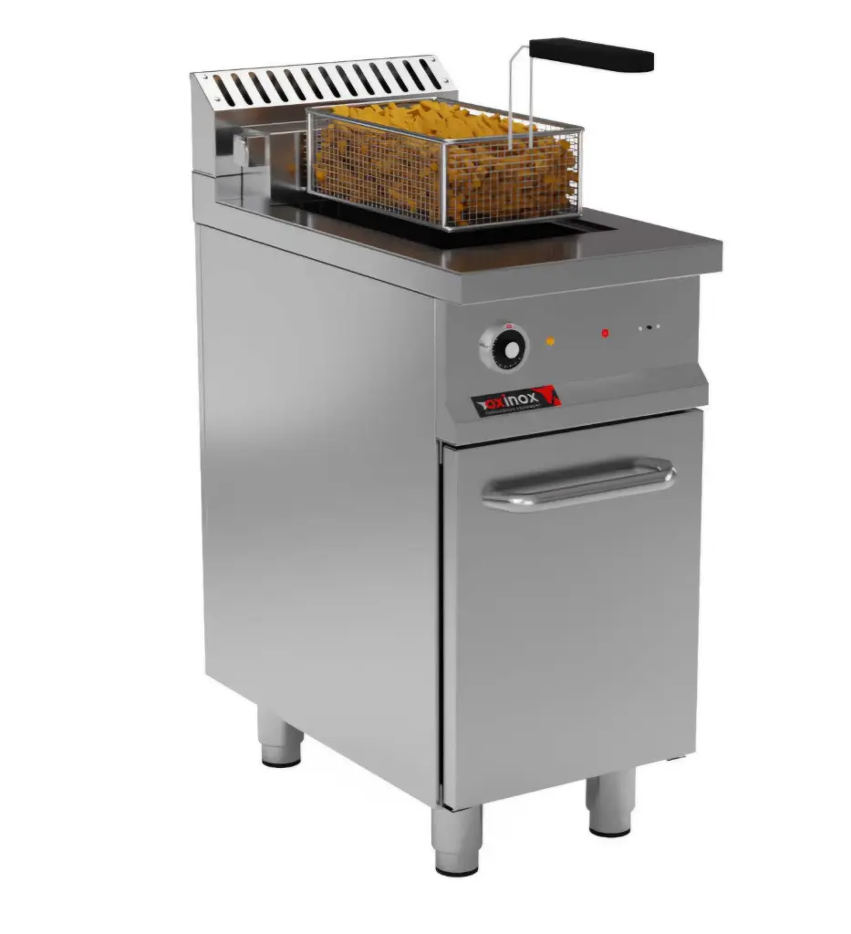 Electric single tank deep fat fryer
Dims: 400x700x850 mm