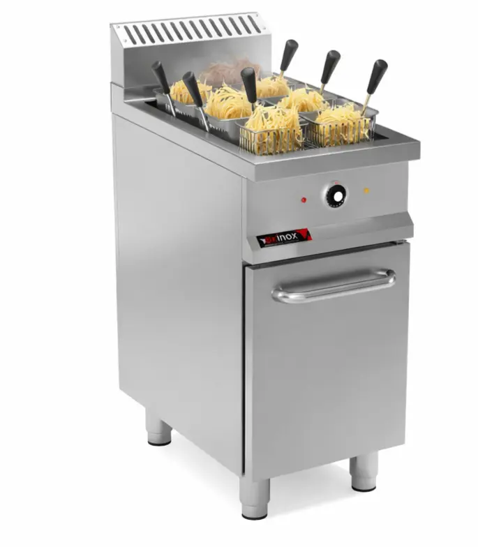 Electric single tank pasta cooker
Dims: 400x700x850 mm
