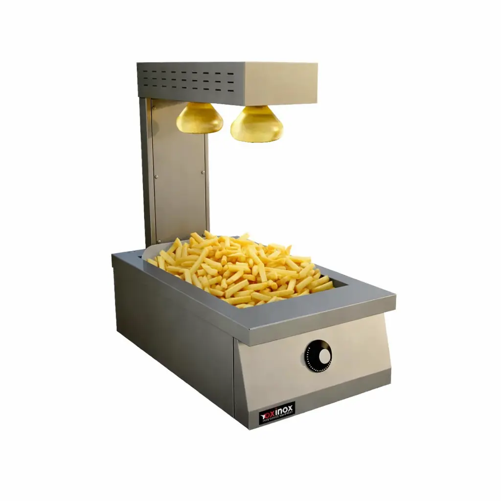 Dump Station -Chip Scuttle heating 1xGN1/1
Dims: 400x700x250 mm