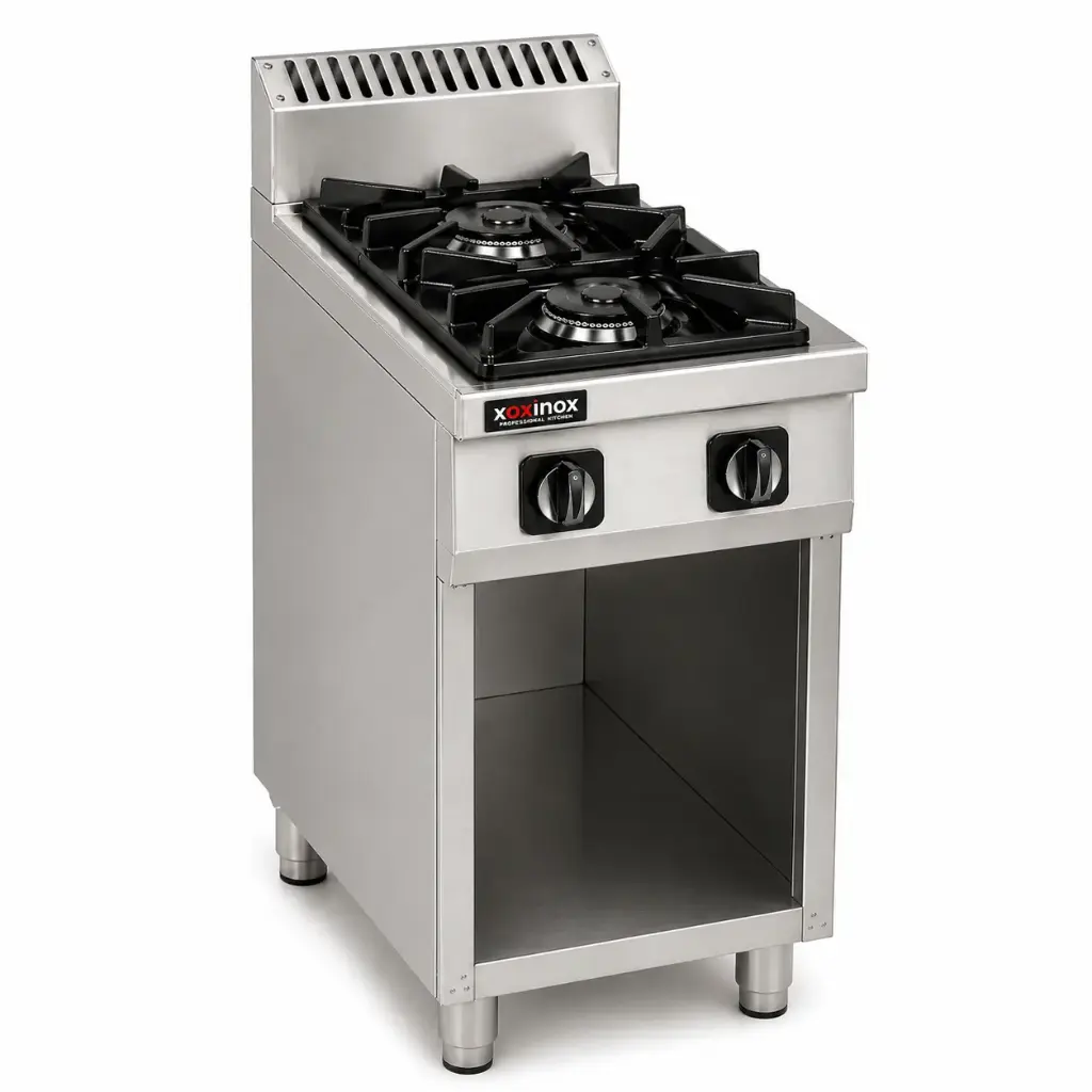 Gas cooker 2 open burners
Dims: 400x900x850 mm