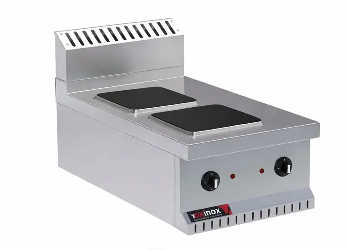 Electric cooker 2 square hot plate
Dims: 400x900x250 mm