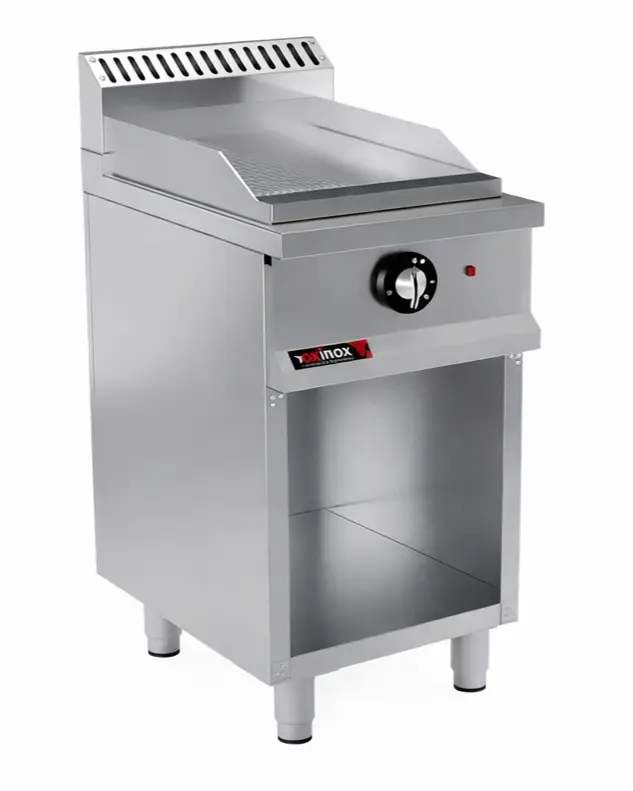 Gas grill single zone smooth cooking plate