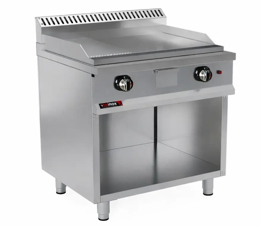 Gas grill double zone  1/3 ribbed & 2/3 smooth cooking plate