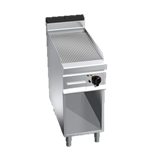 Electric grill single zone ribbed cooking plate 