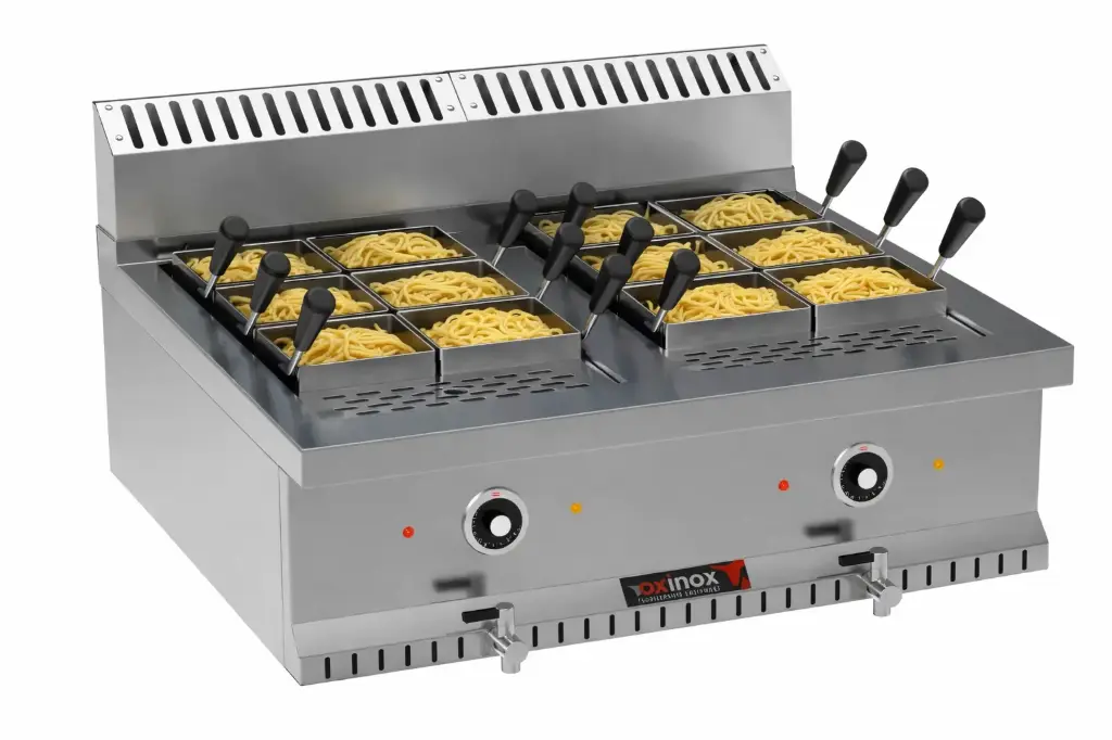 Electric Double tank pasta cooker
Dims: 800x900x250 mm