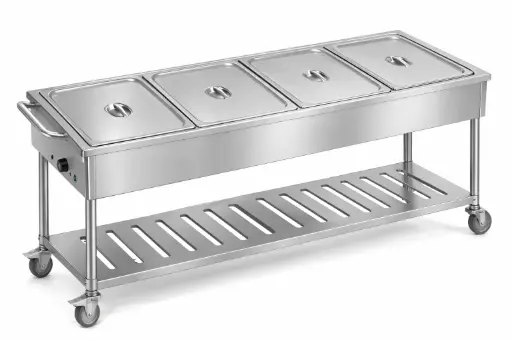 [Oxinox model OFS4EBM-150N] Electric  Bain Marie( 4 Gn 1/1)
Dimensions (1500x700x850 mm)