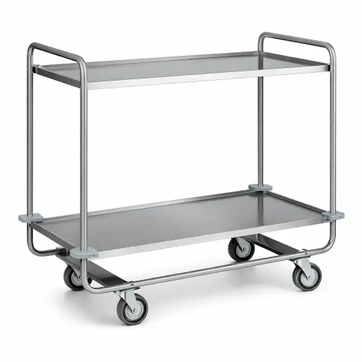 [Oxinox model OFS2ST] 2 shelves Utility Service Trolley
Dims: 1000x650x1100 mm
