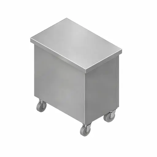 [Oxinox model OOCBQ-T] charcoal Trolley
Dimensions (470X670X700 mm)