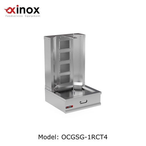 [Oxinox model OCGSG-1RCT4] Gas Shawerma Grill Counter Top
Dimensions (700x700x1000 mm)