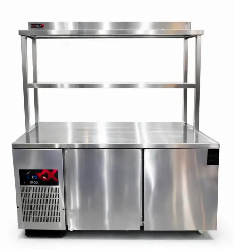[OSR4D-150-90] Pass-Thru Refrigerated Counter 4 doors    
