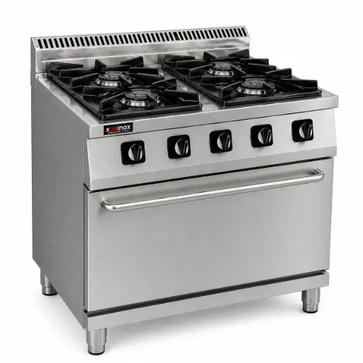 [OC70GC-80GOS] Gas cooker 4 open burners with gas oven (safety functions)
Dims: 800x700x850 mm