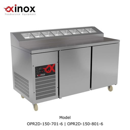 [OPR2D-150-701/6R] Pizza Refrigerated Counter two doors