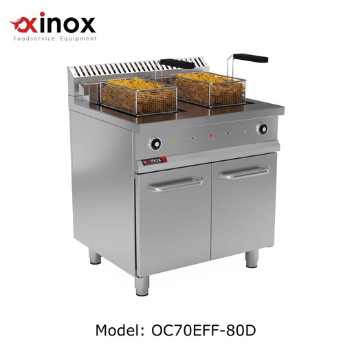 [OC70EFF-80D EU A] Electric Double tank deep fat fryer