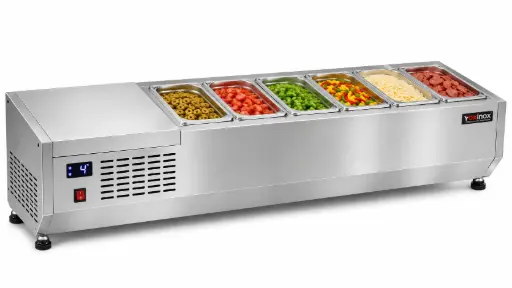 [SDC-150P] Over Counter Pizza Refrigerated Dimensions: 1500 x 400 x 310 mm