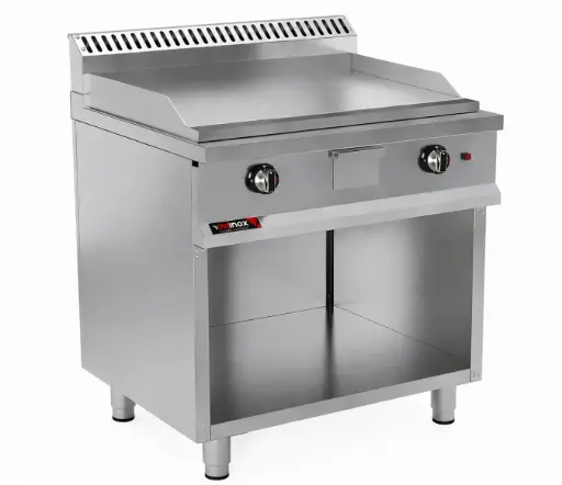 [OC90EG-80SC] Electric grill double zone smooth cooking plate -chrome plated
Dims: 800x900x850 mm