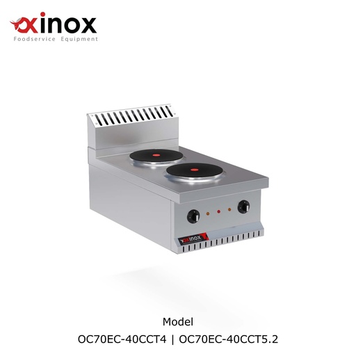 [Oxinox model OC70EC-40CCT5.2 220] Electric cooker 2 circular hot plate