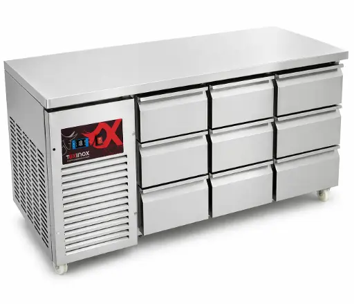 [OCR9DR-200] Under Counter Refrigerator nine drawers
Dims: 2000x700x850 mm