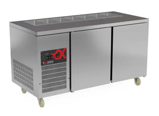 [OSR2D-1501/6] Salad Refrigerated Counter two doors
Dims: 1500x700x850 mm