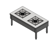 [Oxinox model OCSP-2B] Stock Pot Range
Dimensions (1200x600x500 mm)