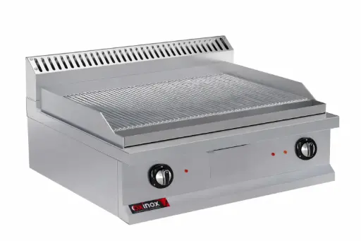 [OC90GG-80SCCT] Gas grill double zone smooth cooking plate chrome plated
