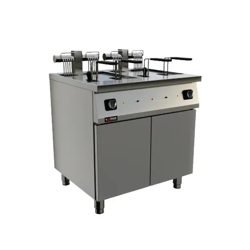 [OC90EFF-80D] Electric Double tank deep fat fryer
Dims: 800x900x850 mm