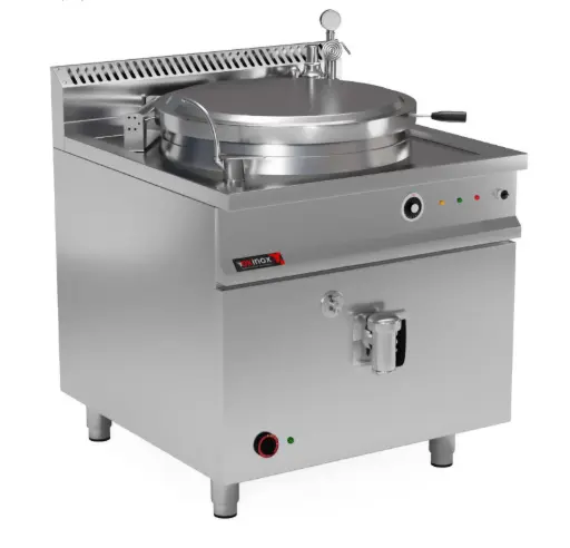 [OC90EBP-100I] Electric  Indirect Heated Boiling Pan 100 L
Dims: 900x900x850 mm